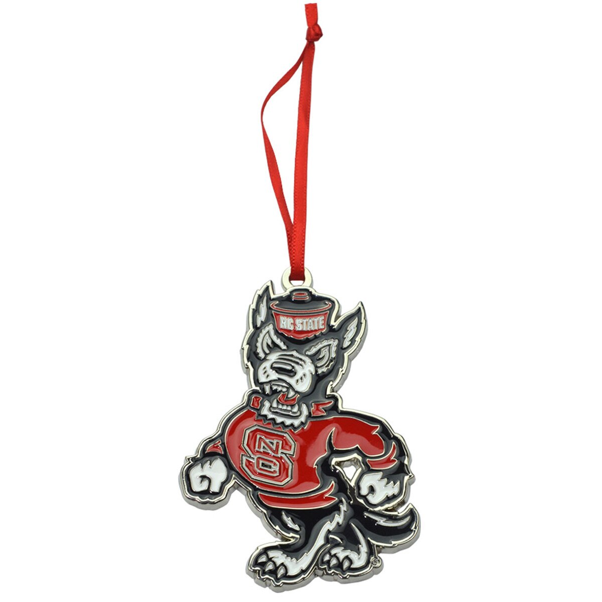 Metal Ornament Strutting Wolf